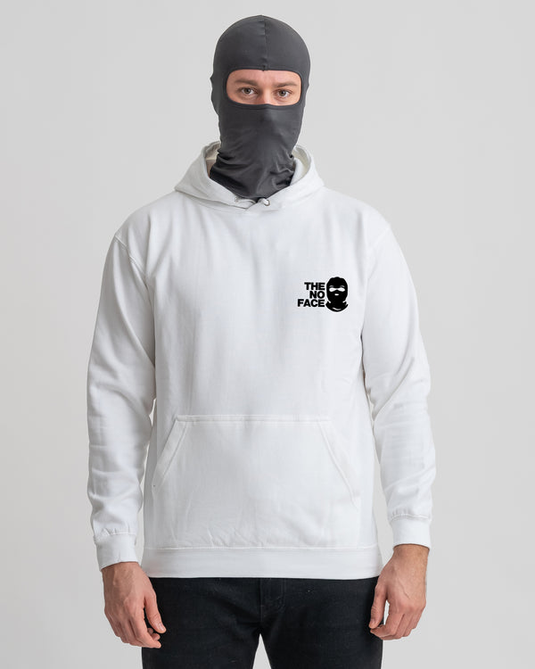 THE NO FACE HOODIE WEIß